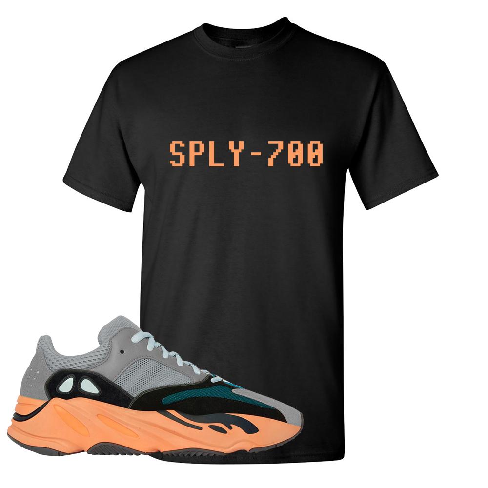 Wash Orange 700s T Shirt | Sply-700, Black