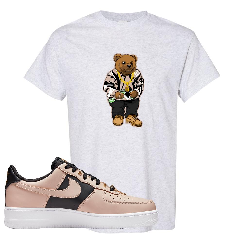 Air Force 1 Low Bling Tan Leather T Shirt | Sweater Bear, Ash