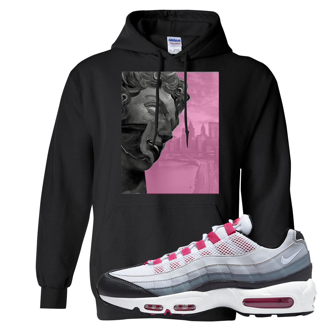 Next Nature Pink 95s Hoodie | Miguel, Black