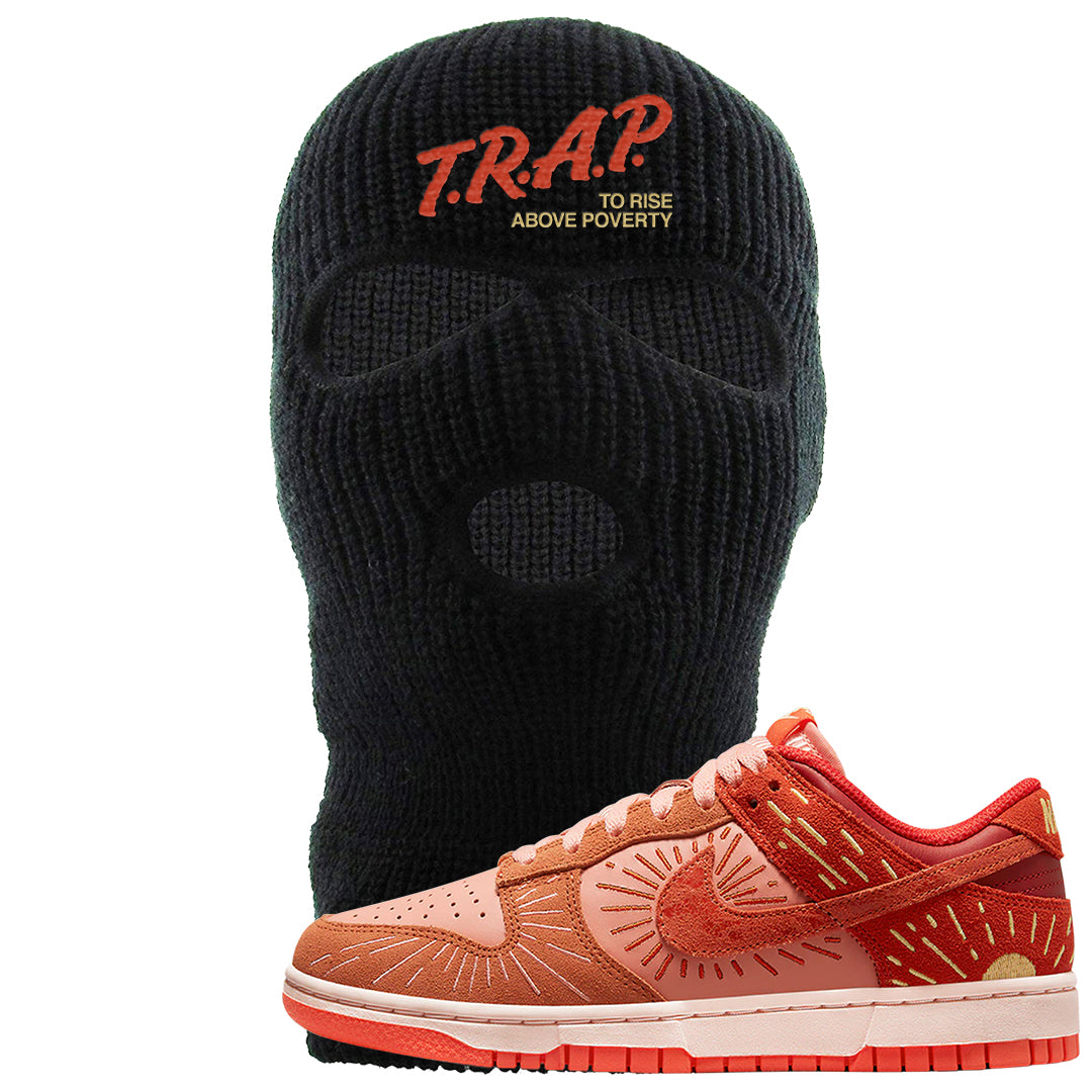 Solstice Low Dunks Ski Mask | Trap To Rise Above Poverty, Black
