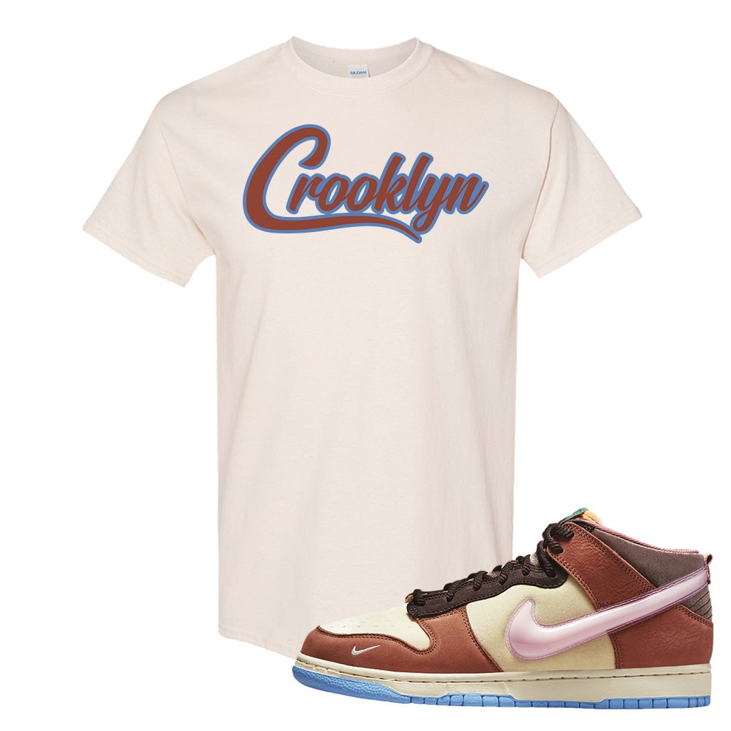 Chocolate Milk Mid Dunks T Shirt | Crooklyn, Natural