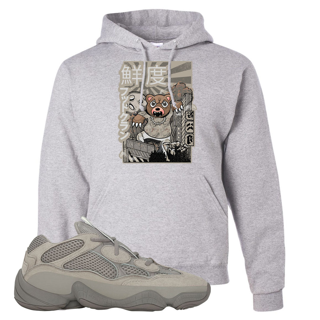 Ash Grey 500s Hoodie | Attack Of The Bear, Ash