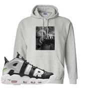 Black Silver Uptempos Hoodie | Miguel, Ash