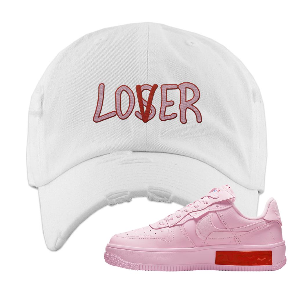 Air Force 1 Low Fontanka Distressed Dad Hat | Lover, White