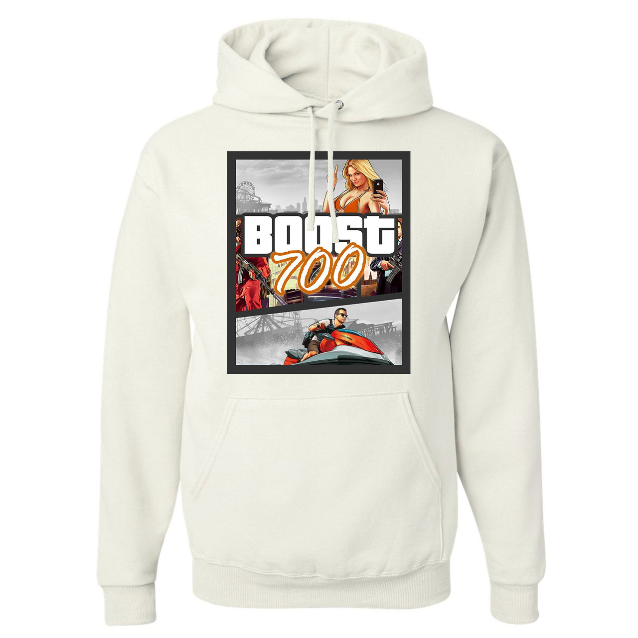 Magnet 700s Hoodie | Video Game Cover, White