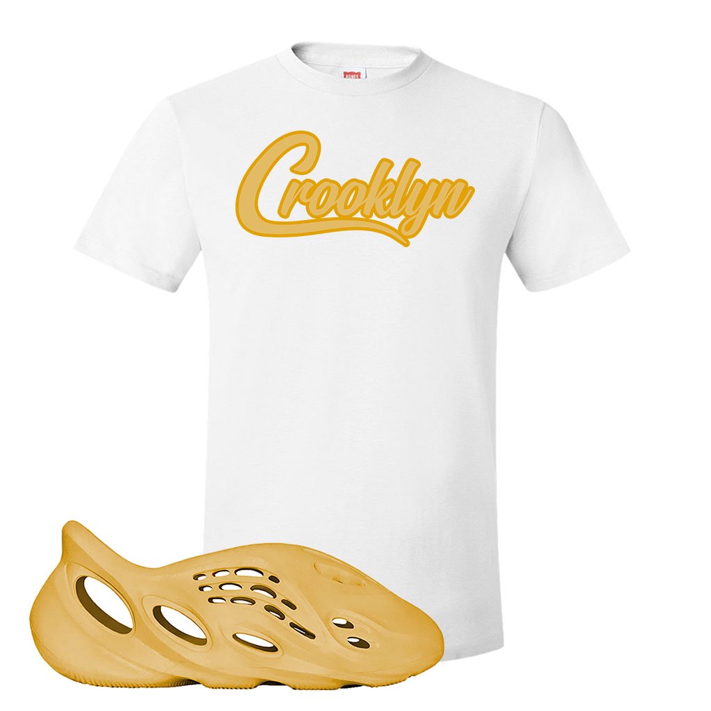 Yeezy Foam Runner Ochre T Shirt | Crooklyn, White