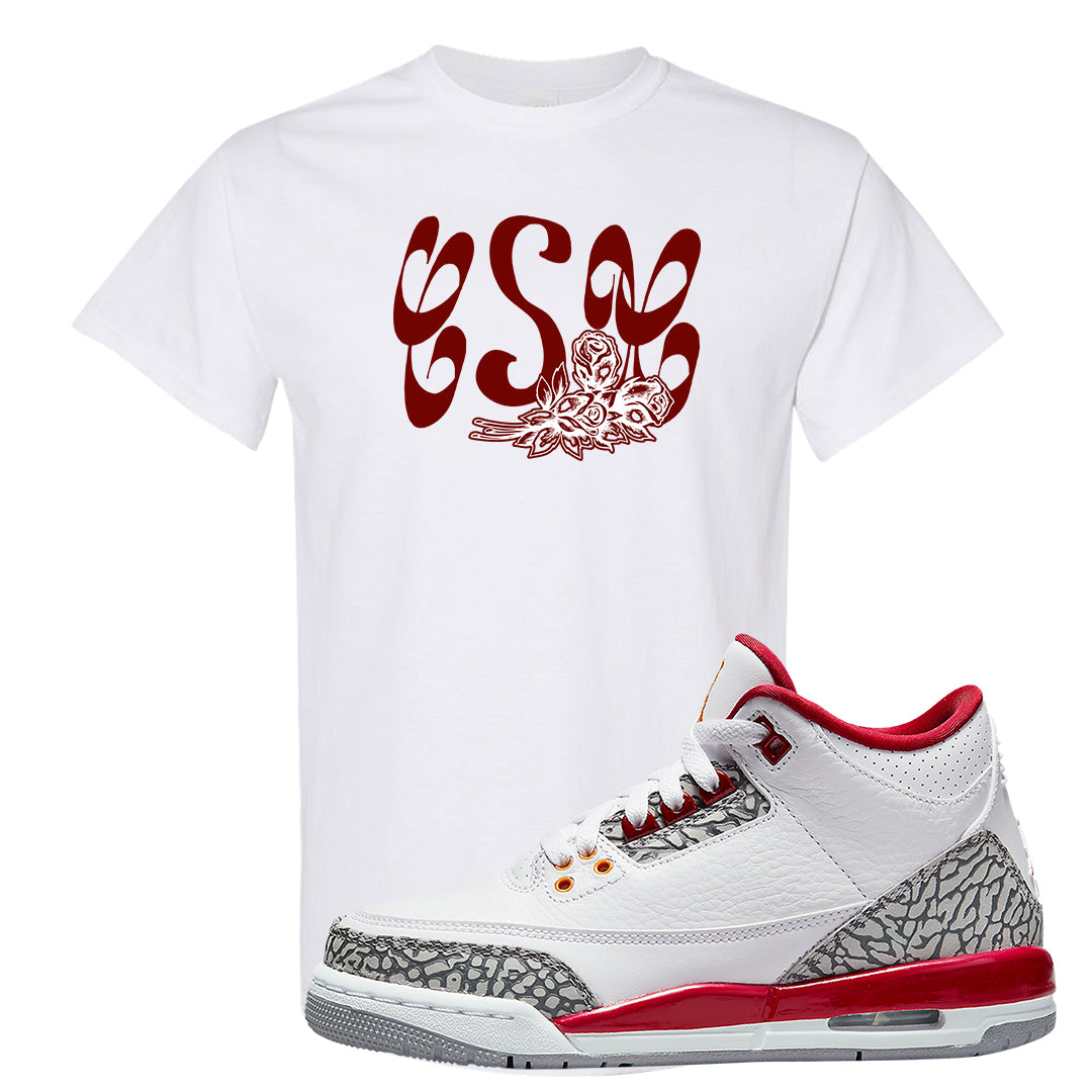 Cardinal Red 3s T Shirt | Certified Sneakerhead, White