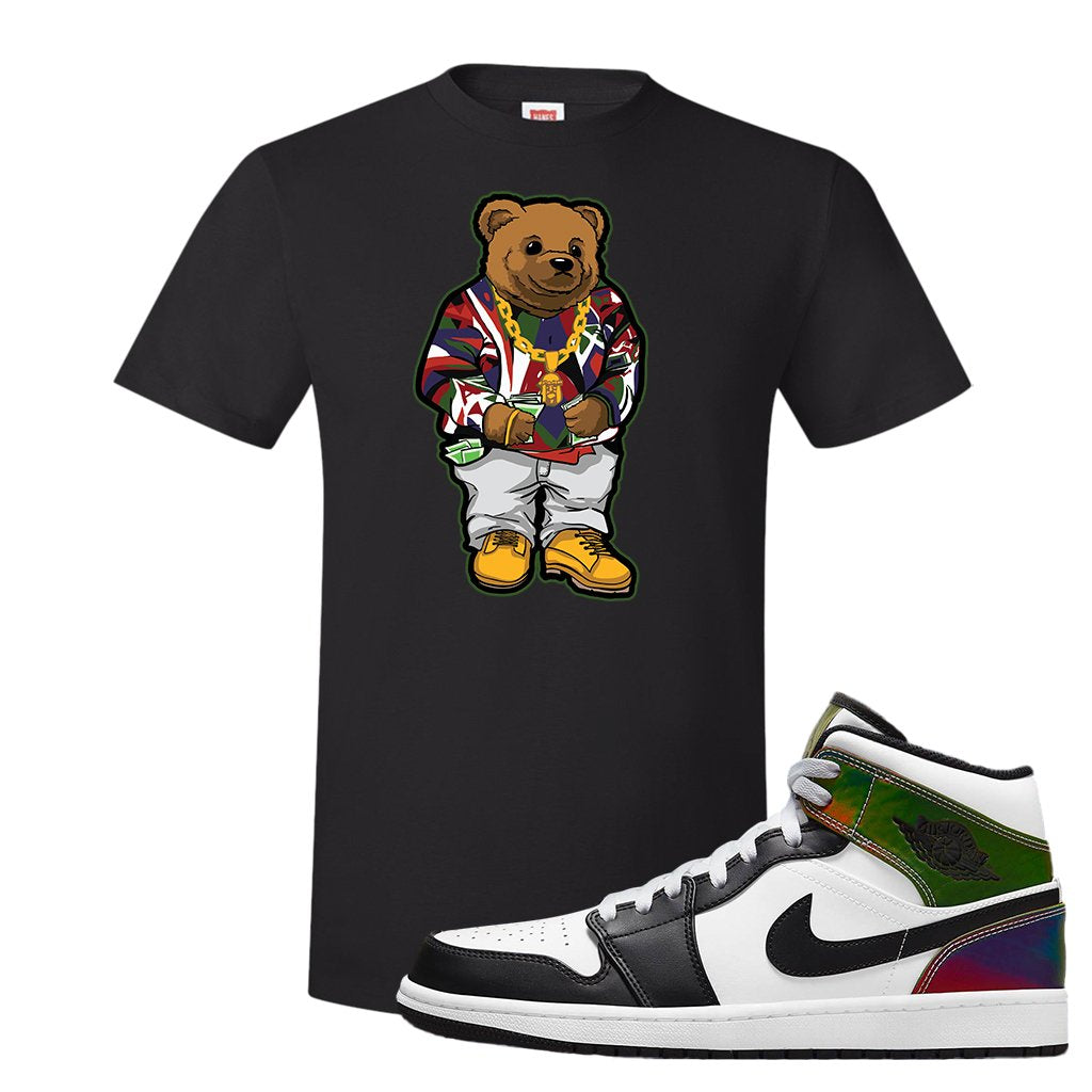 Color Change Mid 1s T Shirt | Sweater Bear, Black