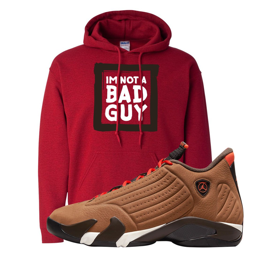 Winterized 14s Hoodie | I'm Not A Bad Guy, Red