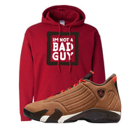 Winterized 14s Hoodie | I'm Not A Bad Guy, Red