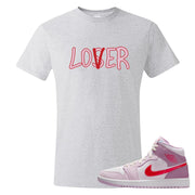 Valentine's Day Mid 1s T Shirt | Lover, Ash