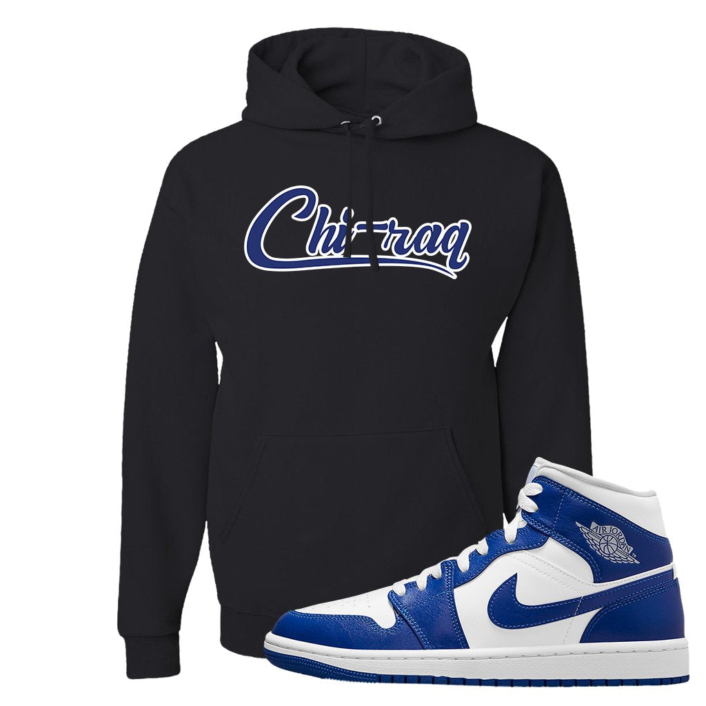 Air Jordan 1 Mid Kentucky Blue Hoodie | Chiraq, Black