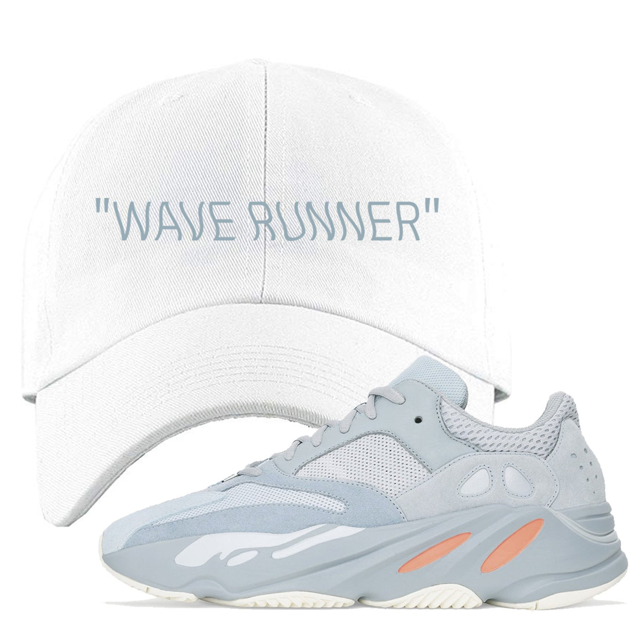 Inertia 700s Dad Hat | Wave Runner, White