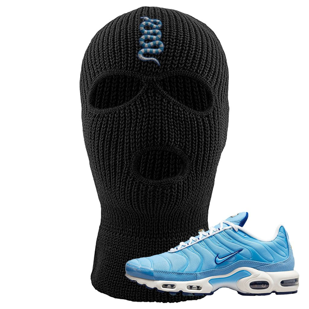 Air Max 1 First Use University Blue Ski Mask | Coiled Snake, Black