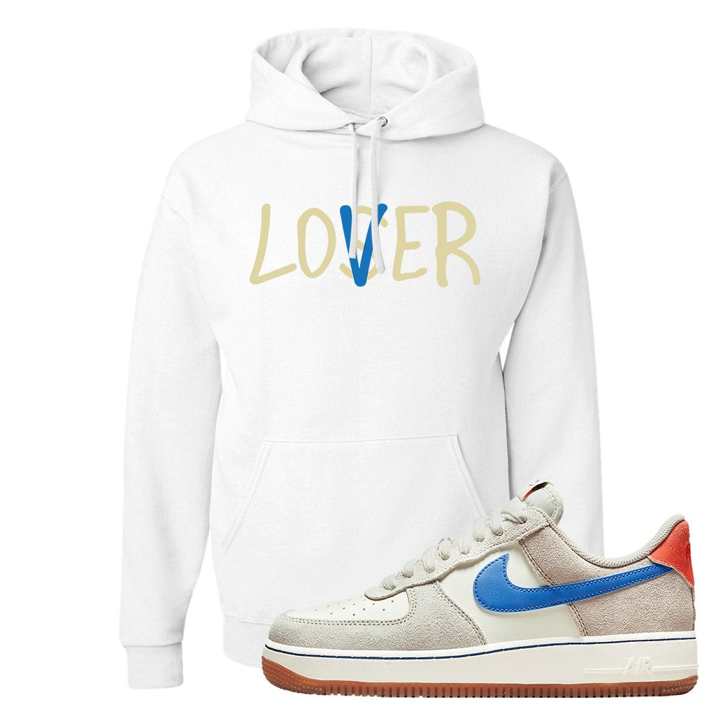 First Use Low 1s Suede Hoodie | Lover, White