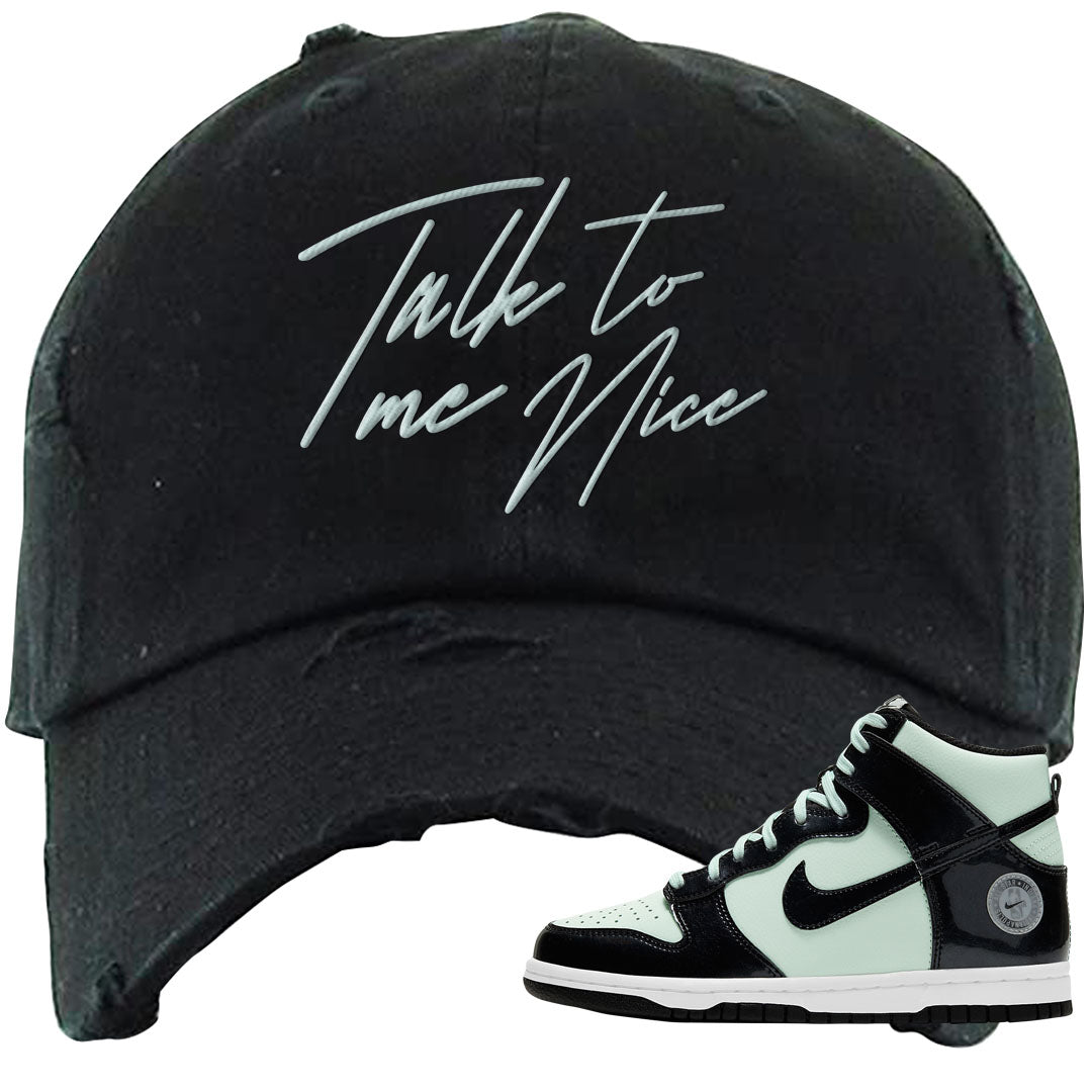 2022 All Star High Dunks Distressed Dad Hat | Talk To Me Nice, Black