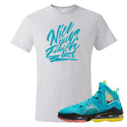 South Beach Christmas Bron 19s T Shirt | Nice Guys Finish Last, Ash