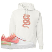 Air Force 1 Low Shadow Magic Ember Hoodie | Coiled Snake, White