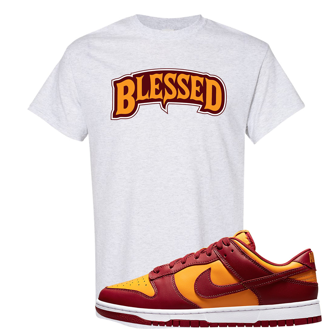 Midas Gold Low Dunks T Shirt | Blessed Arch, Ash