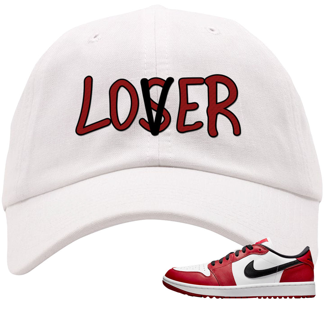 Chicago Golf Low 1s Dad Hat | Lover, White