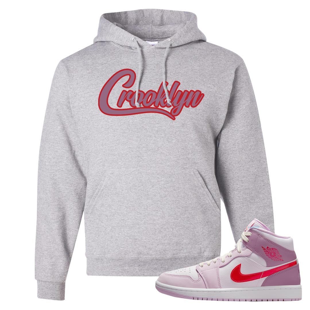 Valentine's Day Mid 1s Hoodie | Crooklyn, Ash