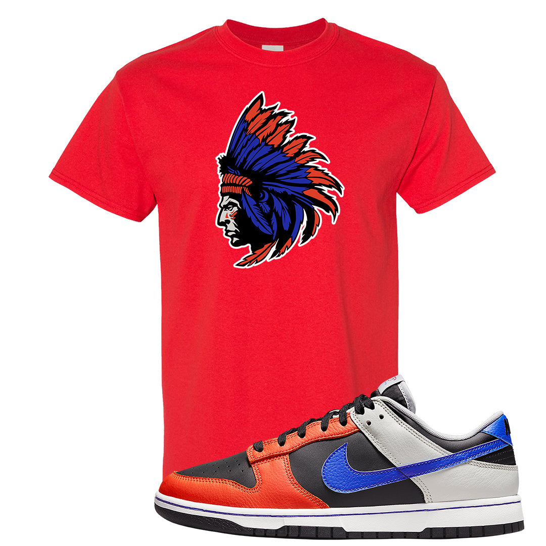 75th Anniversary Low Dunks T Shirt | Indian Chief, Red