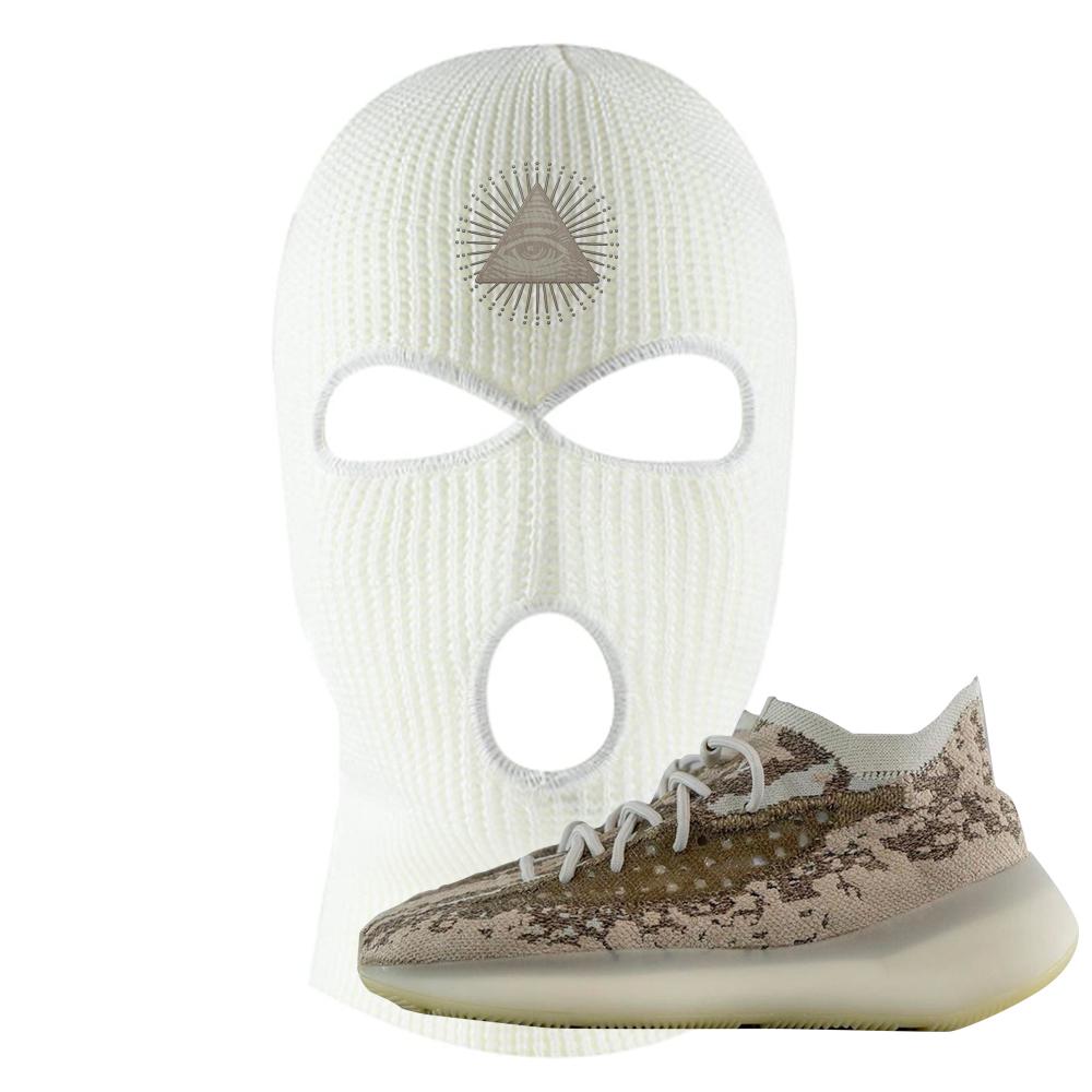 Stone Salt 380s Ski Mask | All Seeing Eye, White