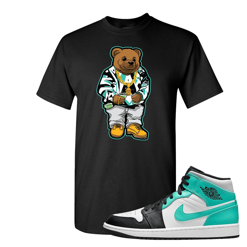 Air Jordan 1 Mid Tropical Twist T Shirt | Sweater Bear, Black