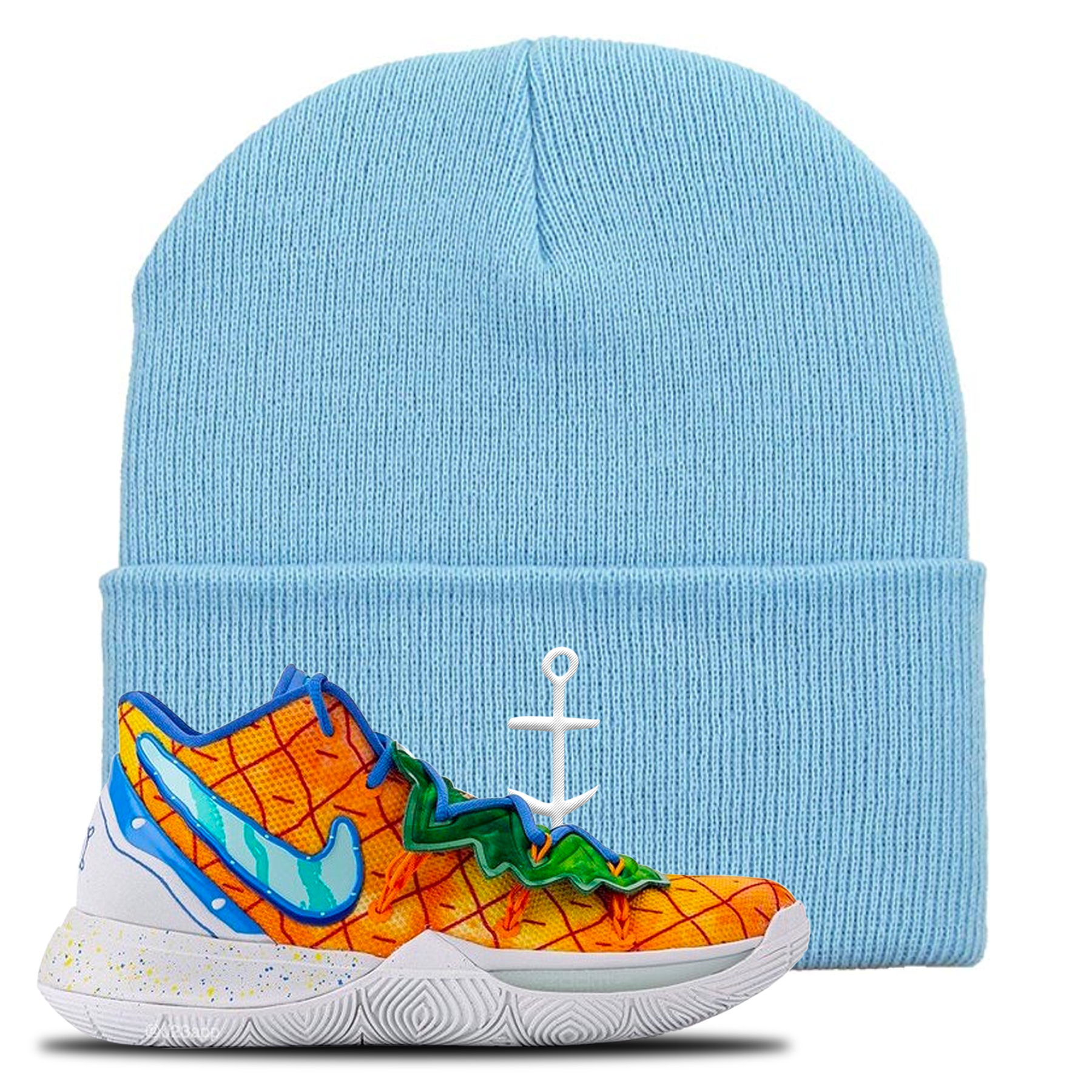 Kyrie 5 Pineapple House Anchor Sky Blue Sneaker Hook Up Beanie