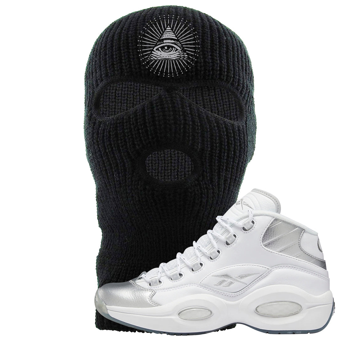 25th Anniversary Mid Questions Ski Mask | All Seeing Eye, Black