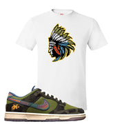 Siempre Familia Low Dunks T Shirt | Indian Chief, White