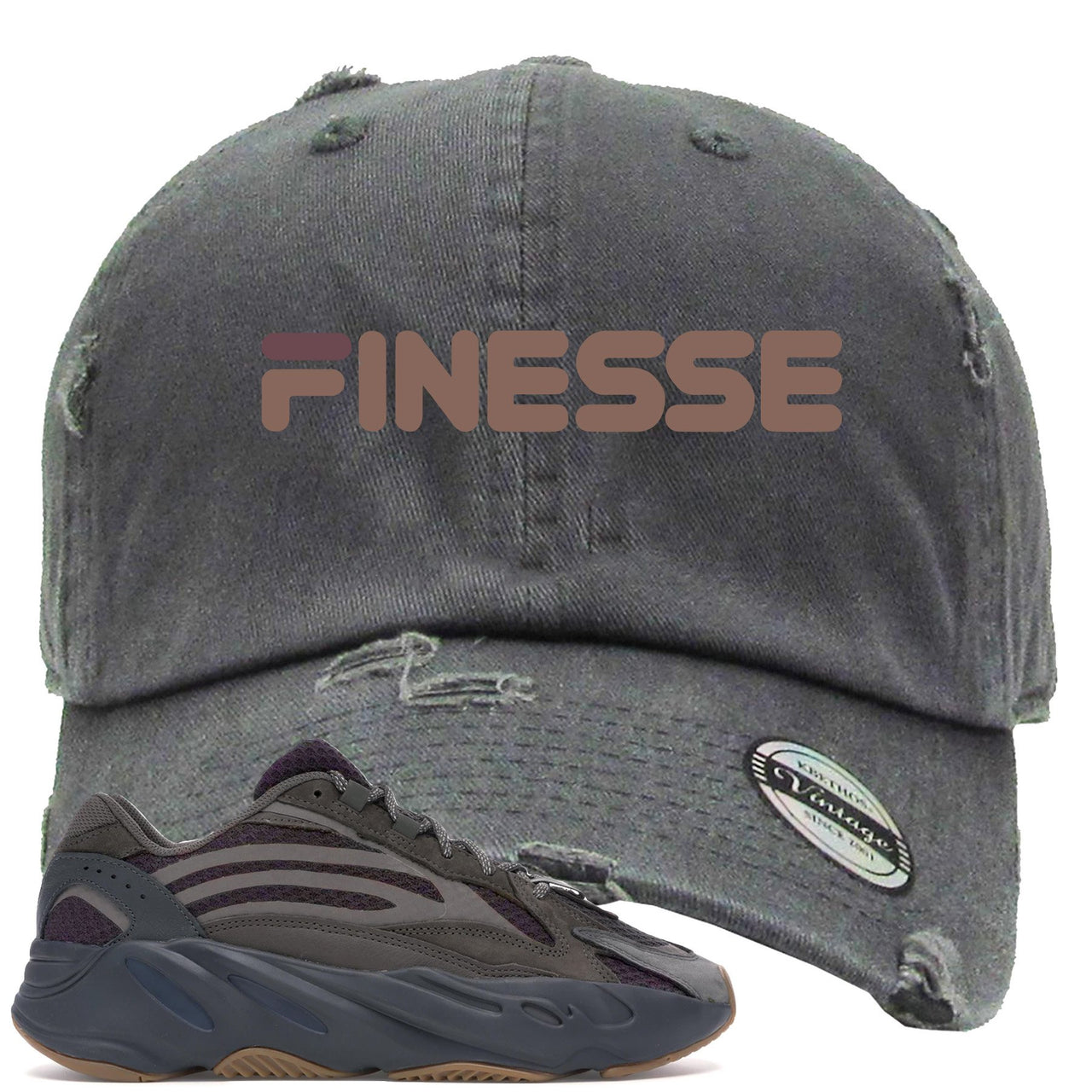 Geode 700s Distressed Dad Hat | Finesse, Gray