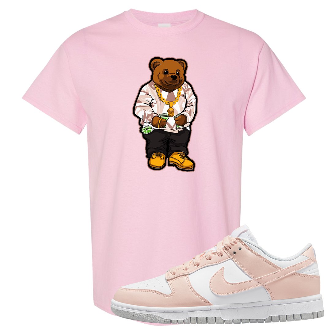 Next Nature Pale Citrus Low Dunks T Shirt | Sweater Bear, Light Pink