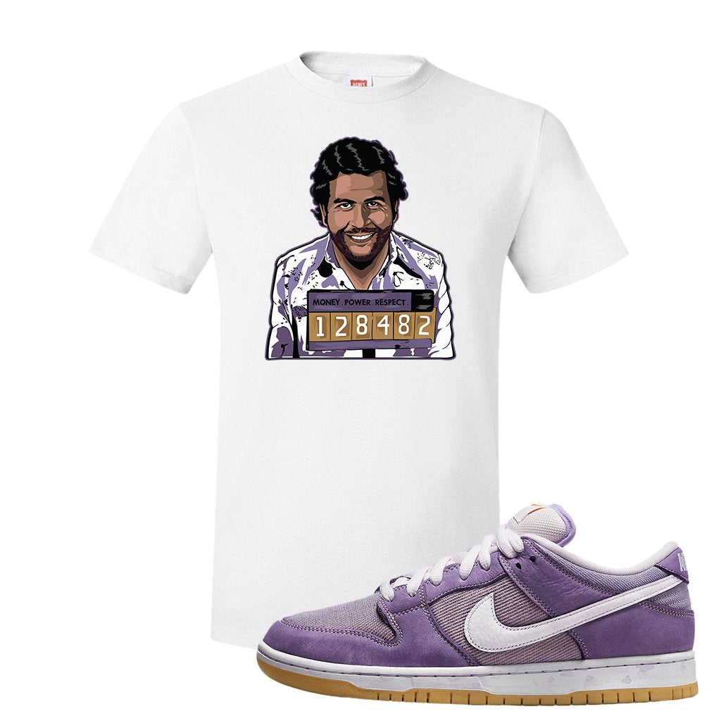 Unbleached Purple Lows T Shirt | Escobar Illustration, White