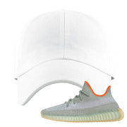 Yeezy 350 V2 Desert Sage Sneaker Dad Hat | Blank | White