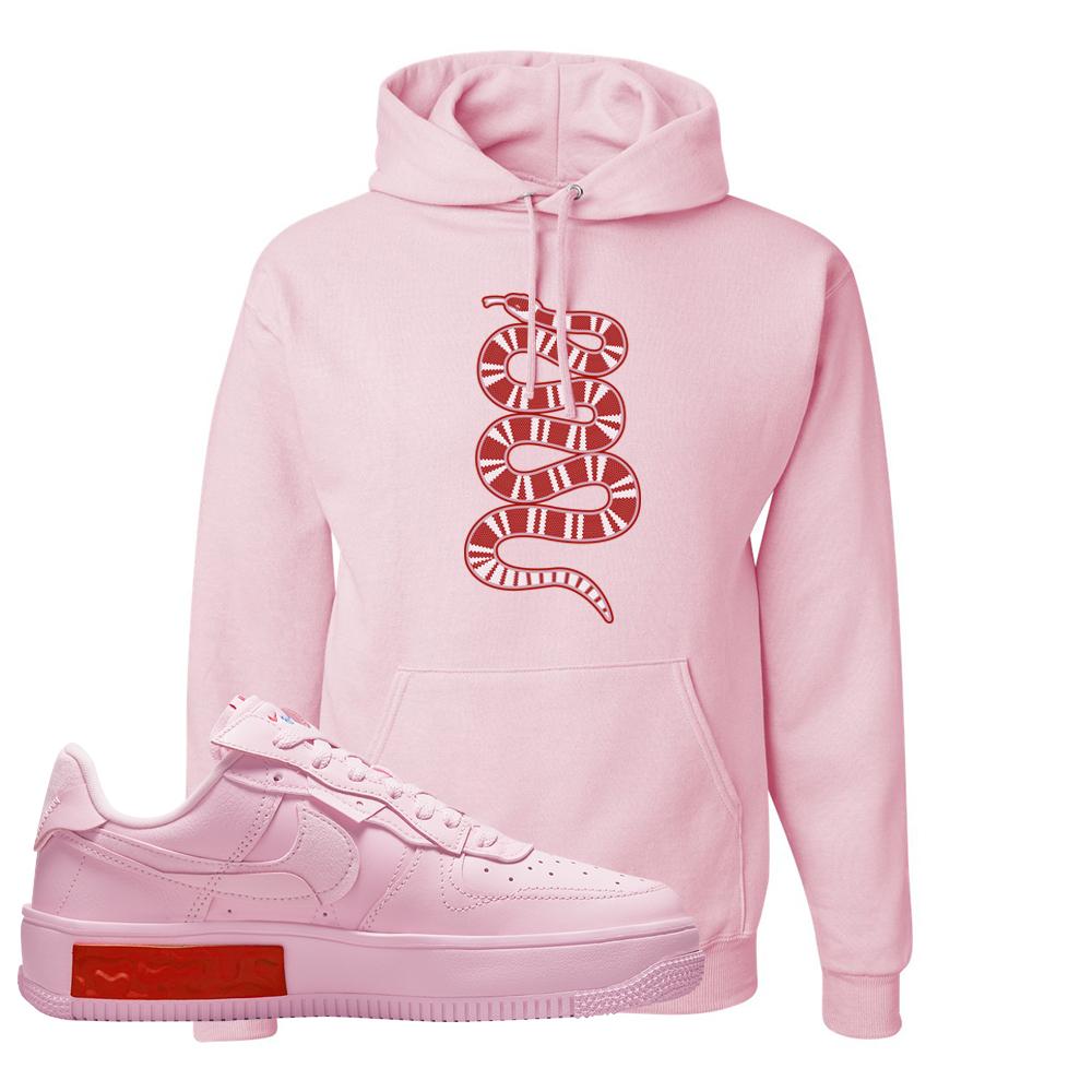 Air Force 1 Low Fontanka Hoodie | Coiled Snake, Light Pink