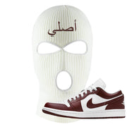 Air Jordan 1 Low Team Red Ski Mask | Original Arabic, White