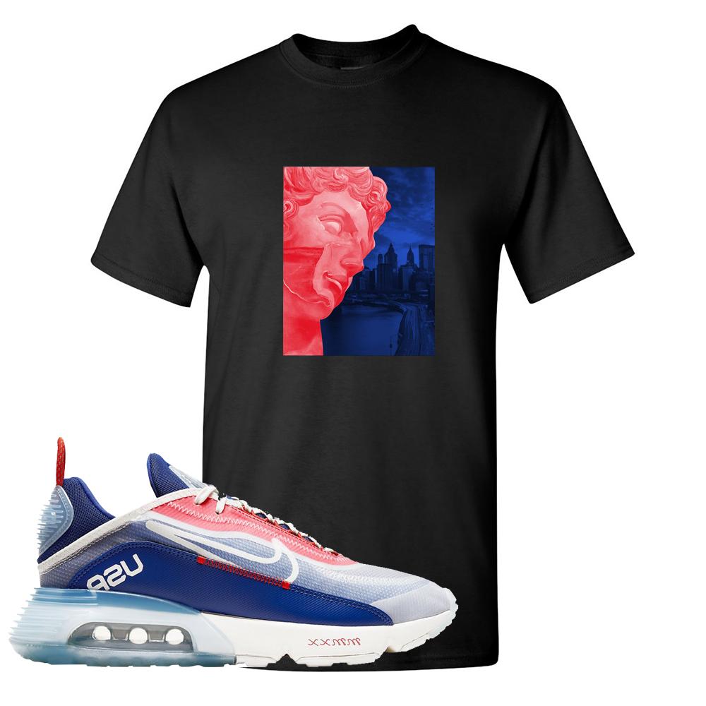 Team USA 2090s T Shirt | Miguel, Black