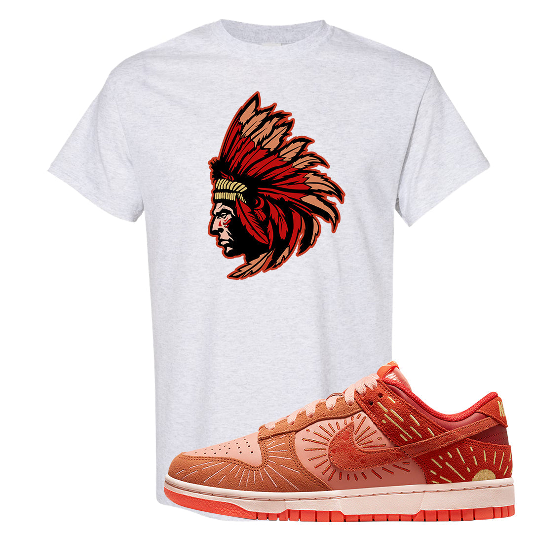 Solstice Low Dunks T Shirt | Indian Chief, Ash