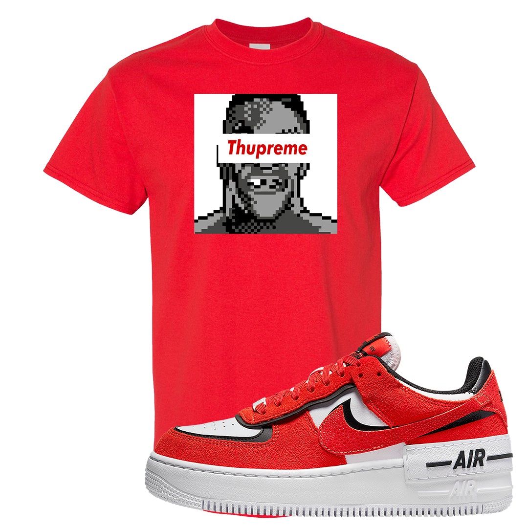 Shadow Chicago AF 1s T Shirt | Thupreme, Red