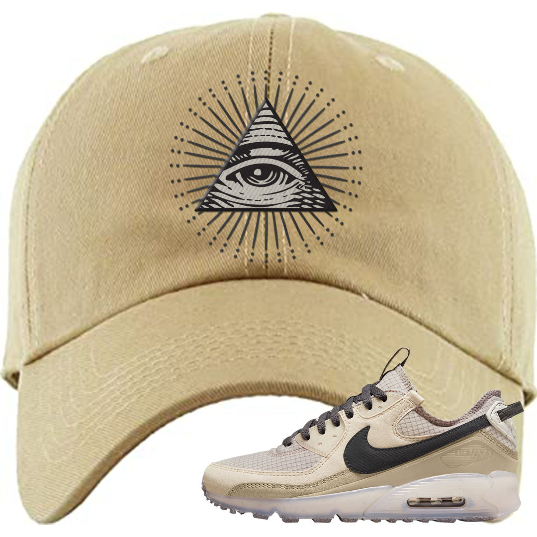 Terrascape Rattan 90s Dad Hat | All Seeing Eye, Khaki