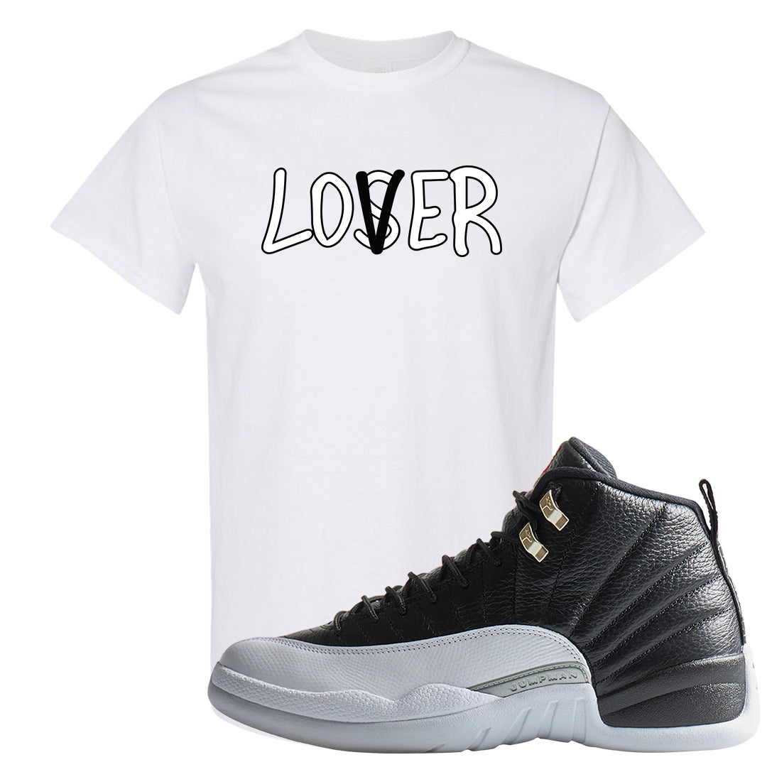 Playoff 12s T Shirt | Lover, White