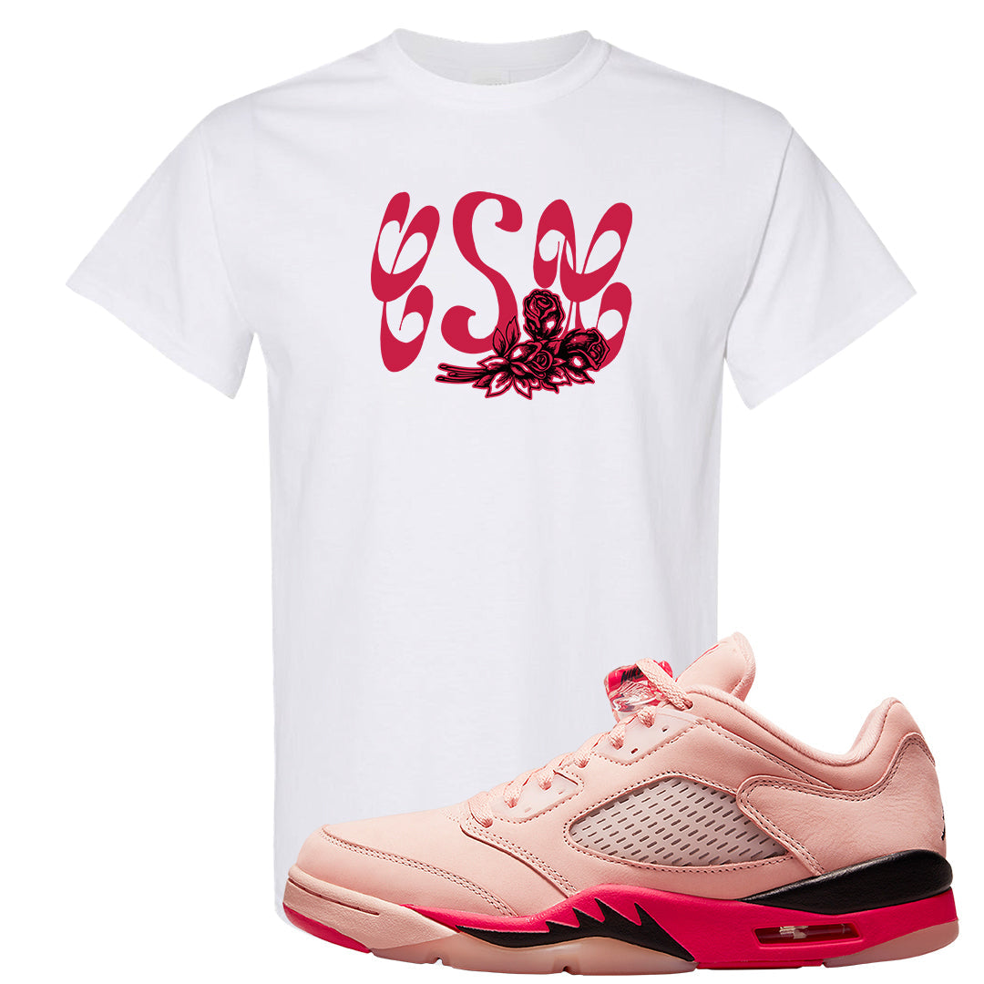Arctic Pink Low 5s T Shirt | Certified Sneakerhead, White