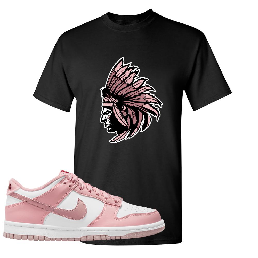 Pink Velvet Low Dunks T Shirt | Indian Chief, Black