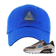 Escape 90s Dad Hat | All Seeing Eye, Royal