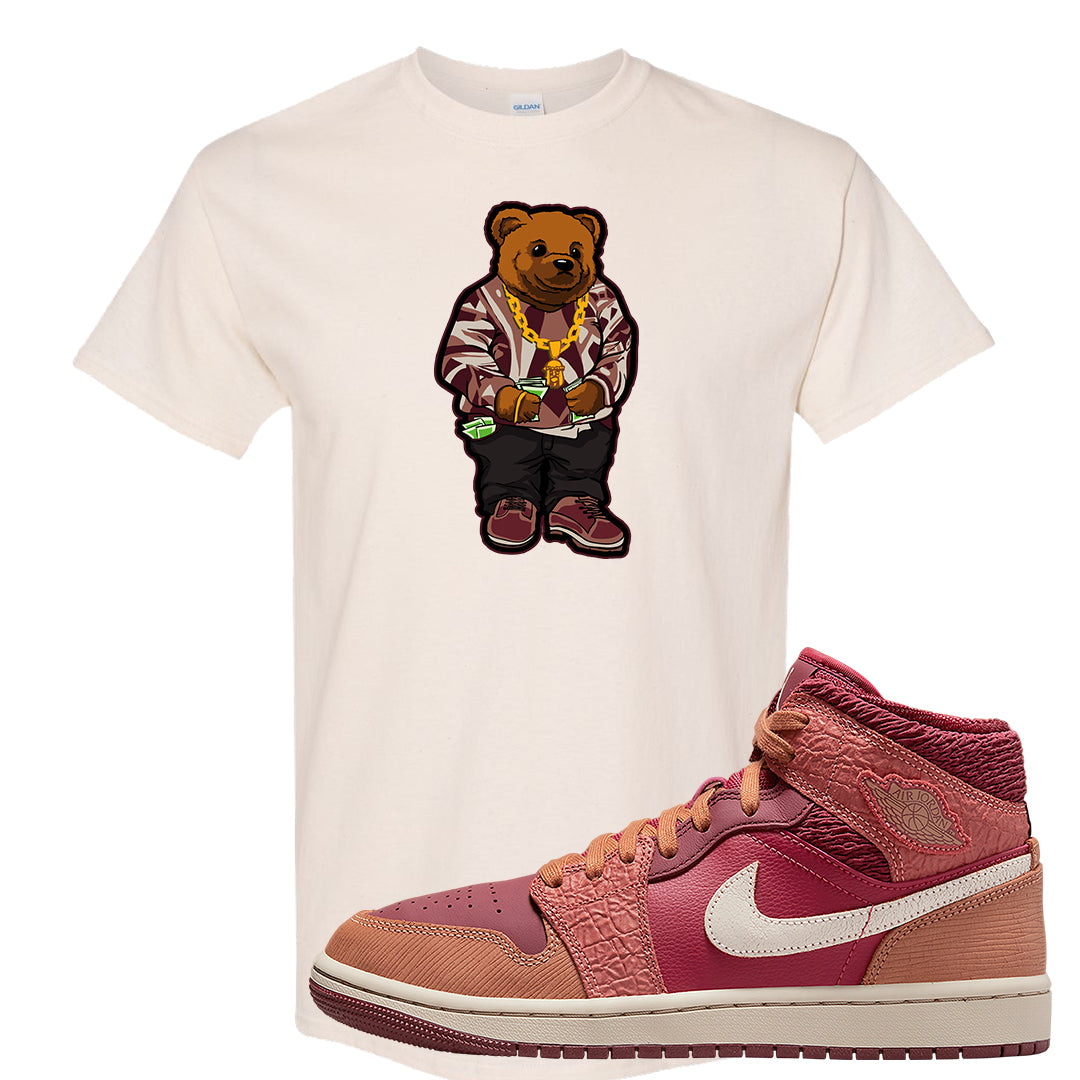 Africa Mid 1s T Shirt | Sweater Bear, Natural