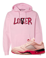 Arctic Pink Low 5s Hoodie | Lover, Light Pink