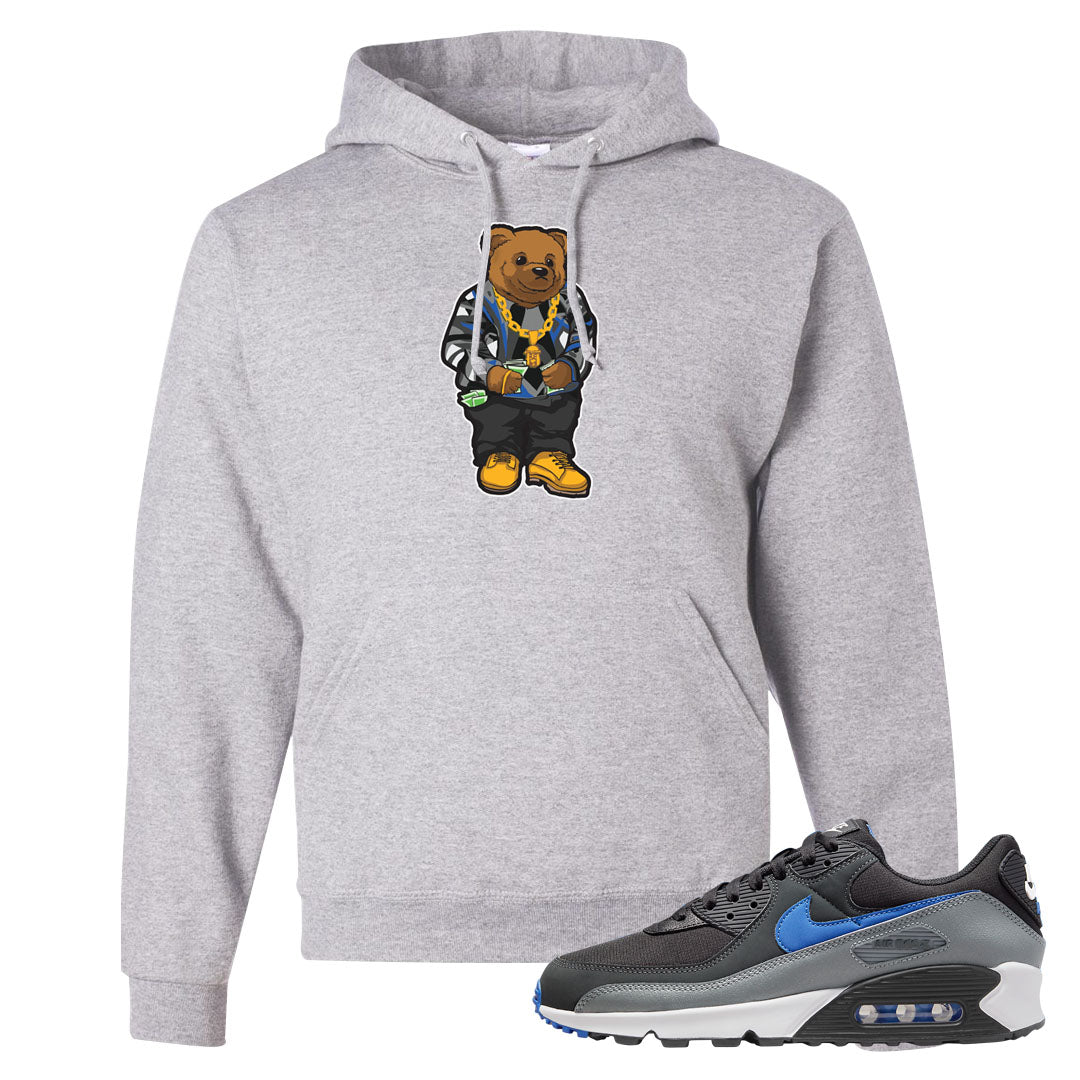 Grey Black Blue 90s Hoodie | Sweater Bear, Ash
