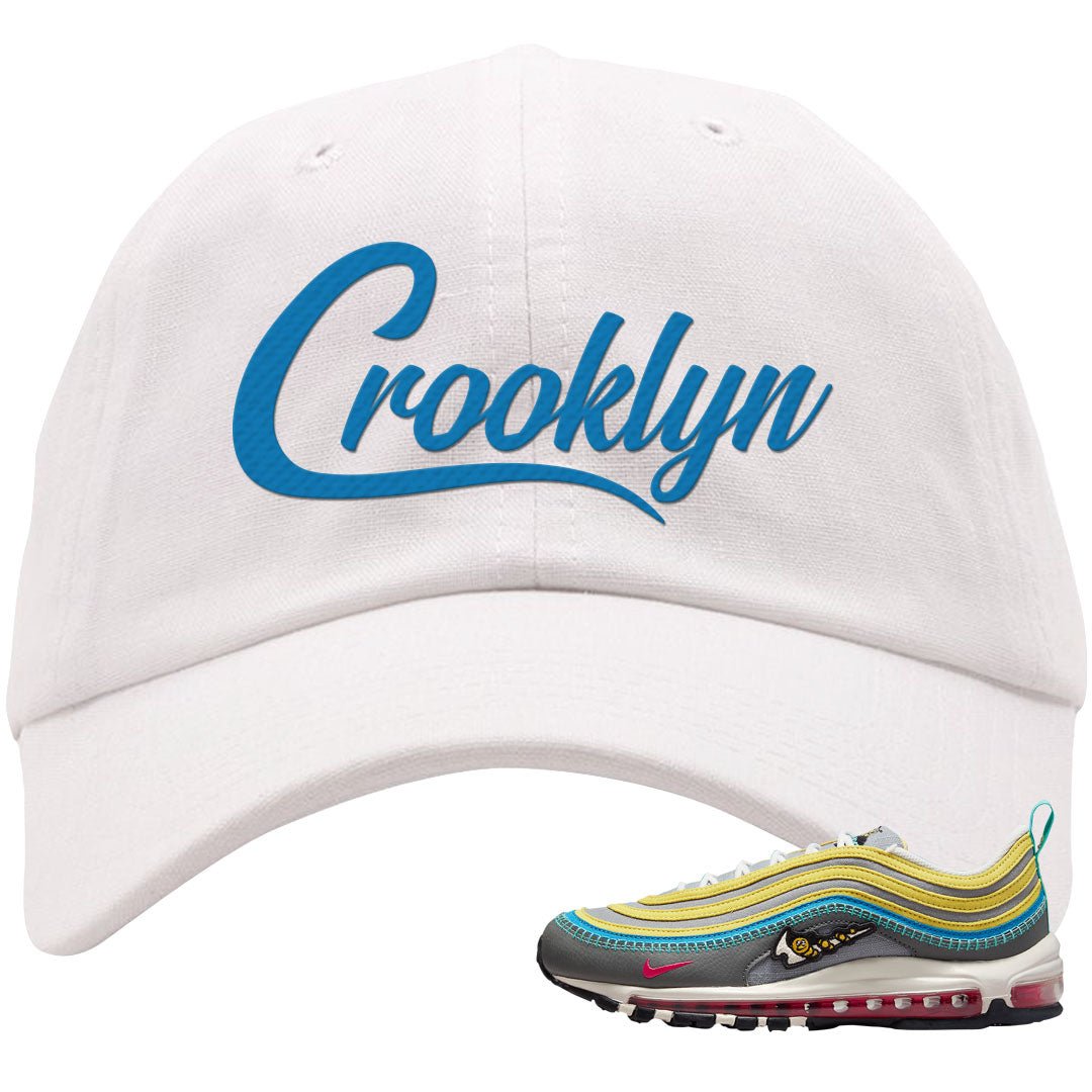 Sprung Yellow 97s Dad Hat | Crooklyn, White