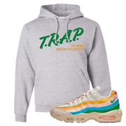 Rise Unity Sail 95s Hoodie | Trap To Rise Above Poverty, Ash